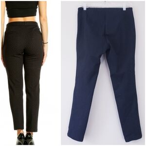 Kenar Black White Dot Print Dress Pants Slacks Size 8